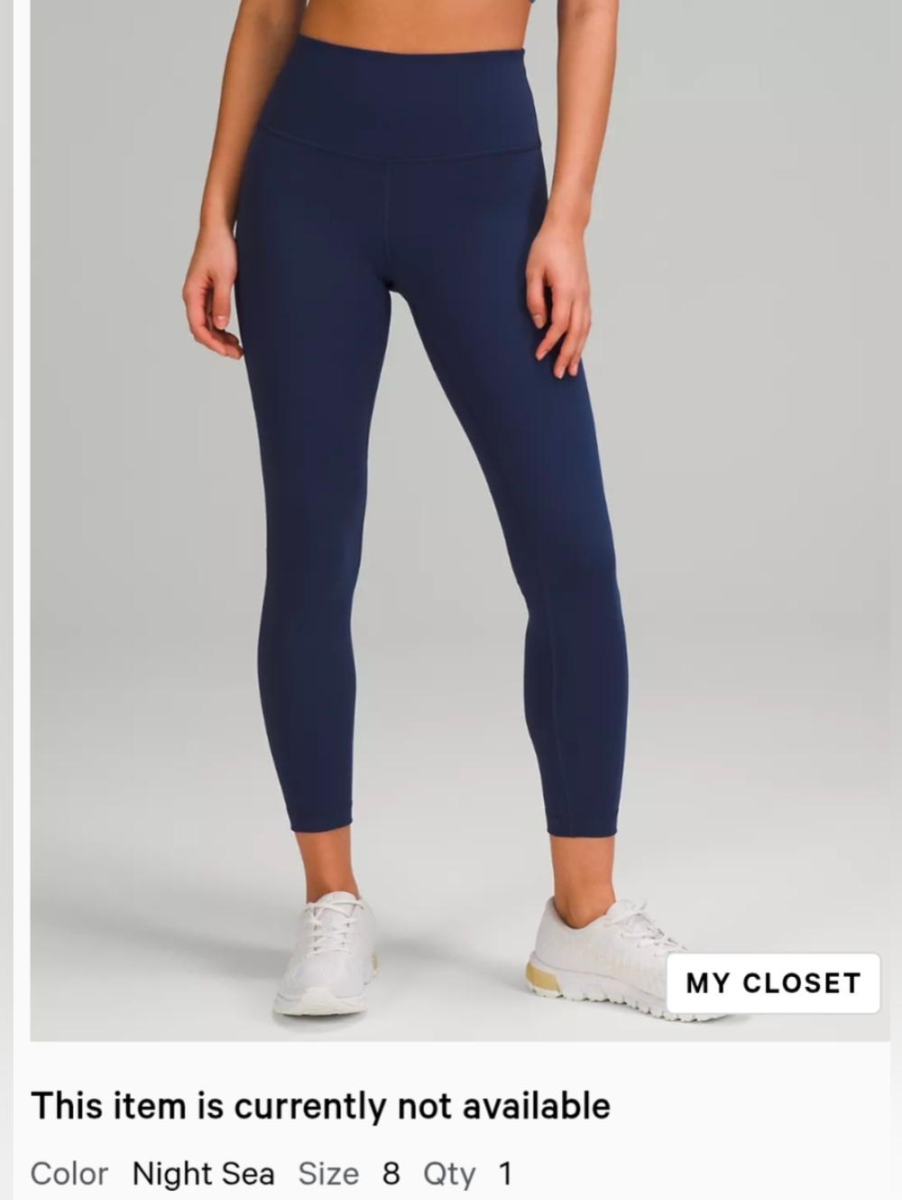 lululemon Winder Under 25" Leggings | Night Sea Color | Size 8 - Picture 11 of 11